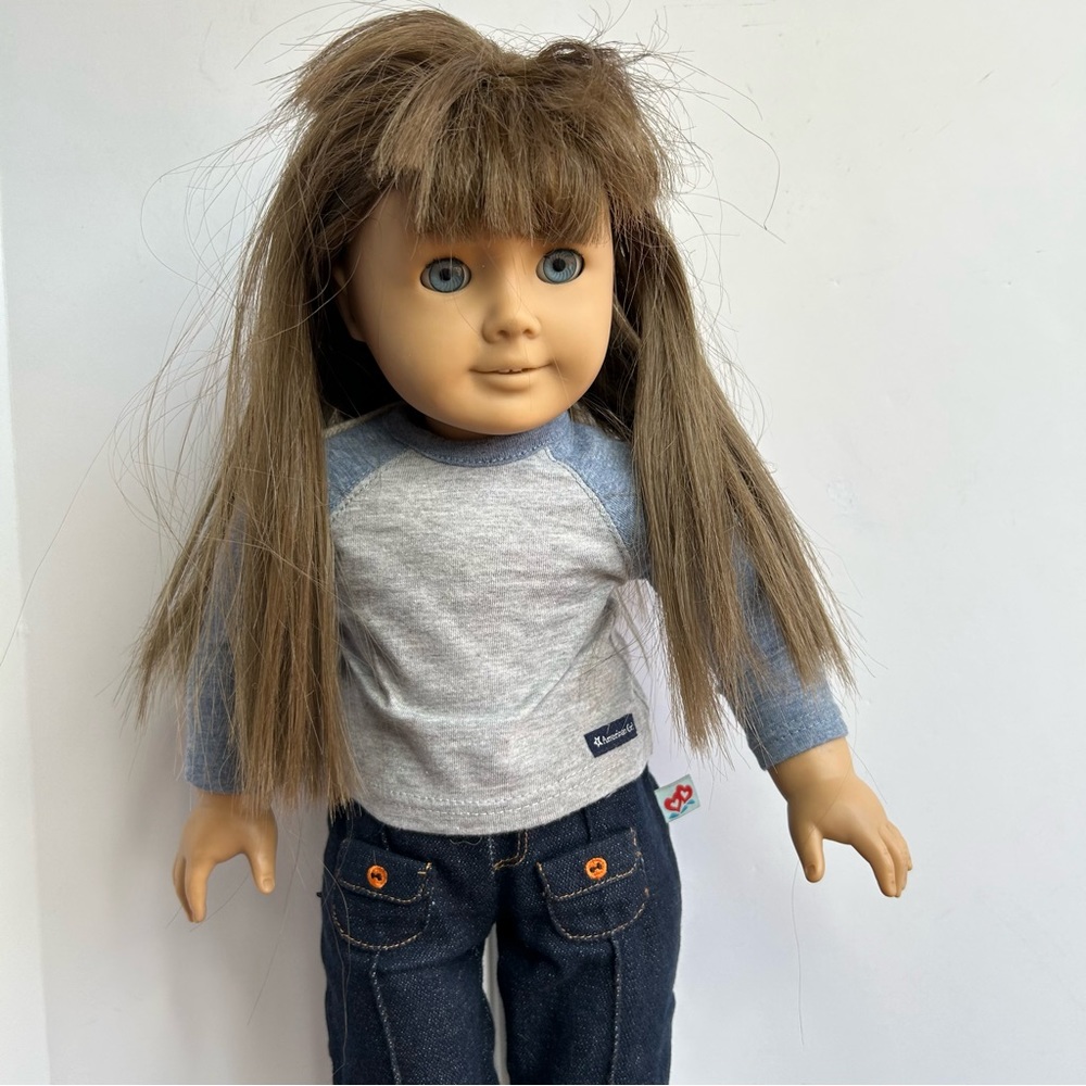 Pleasant Co. American Girl Doll Brown Hair Blue Eyes